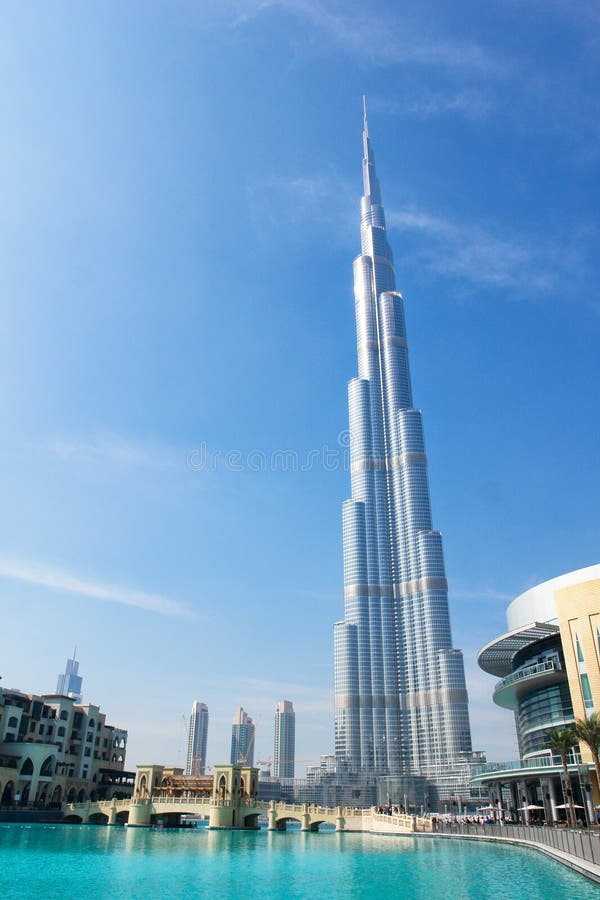 Torre Burj Khalifa (Dubai) - Dubai, Emirados Árabes Unidos imagens de stock