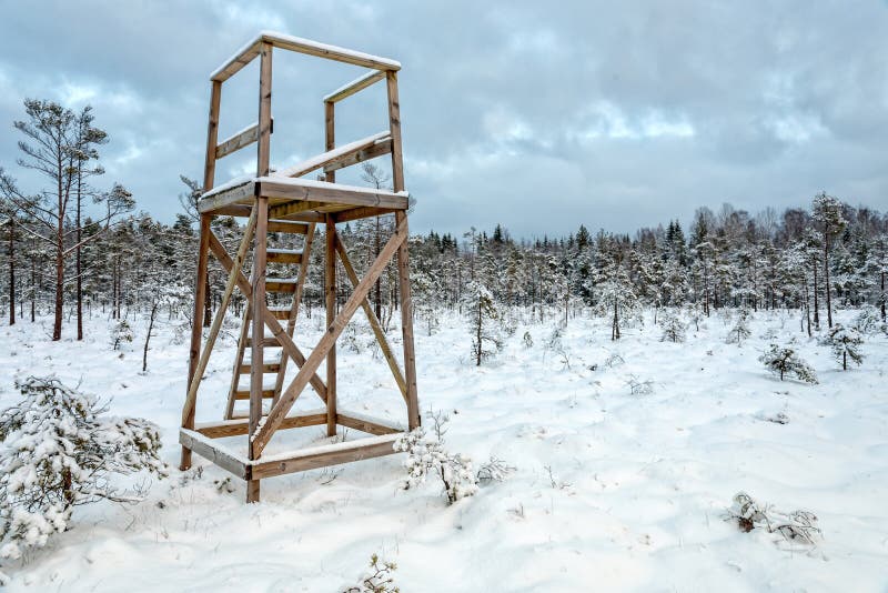 Torre de caça sueca fotos de stock