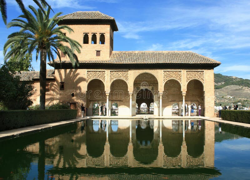 Torre de las Damas, Alhambra, Granada, Spain royalty free stock images Torre de las Damas, Alhambra, Granada, Spain royalty free stock images