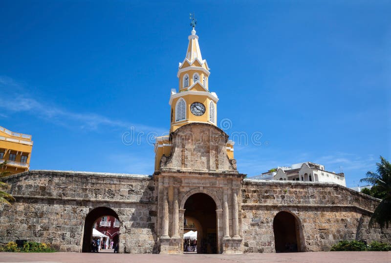 Torre de pulso de disparo pública em Cartagena fotografia de stock royalty free Torre de pulso de disparo pública em Cartagena fotografia de stock royalty free