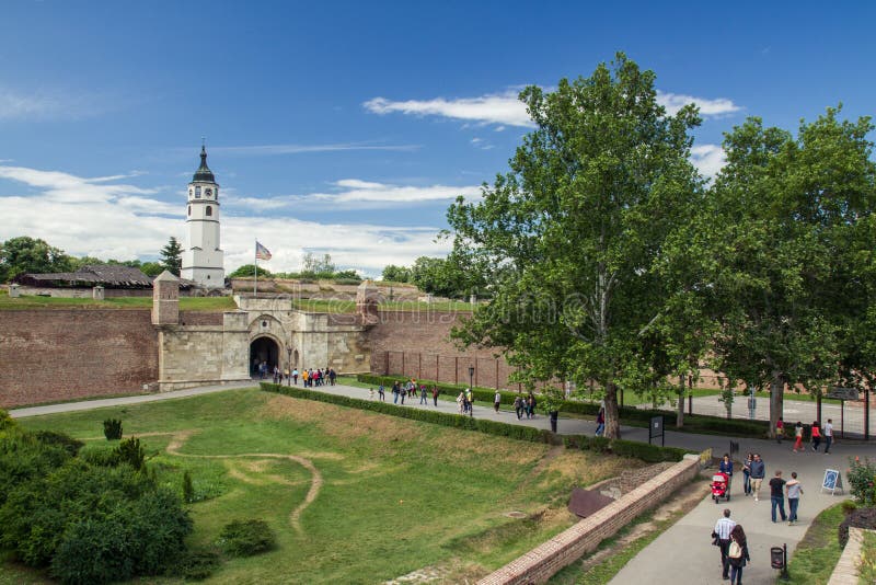 Fortaleza De Belgrado, Visión Aérea Imagen de archivo 