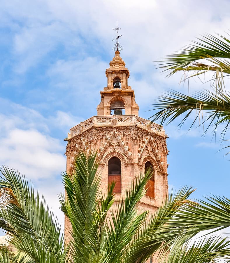 Torre del Miguelete a Valencia, Spagna immagini stock libere da diritti