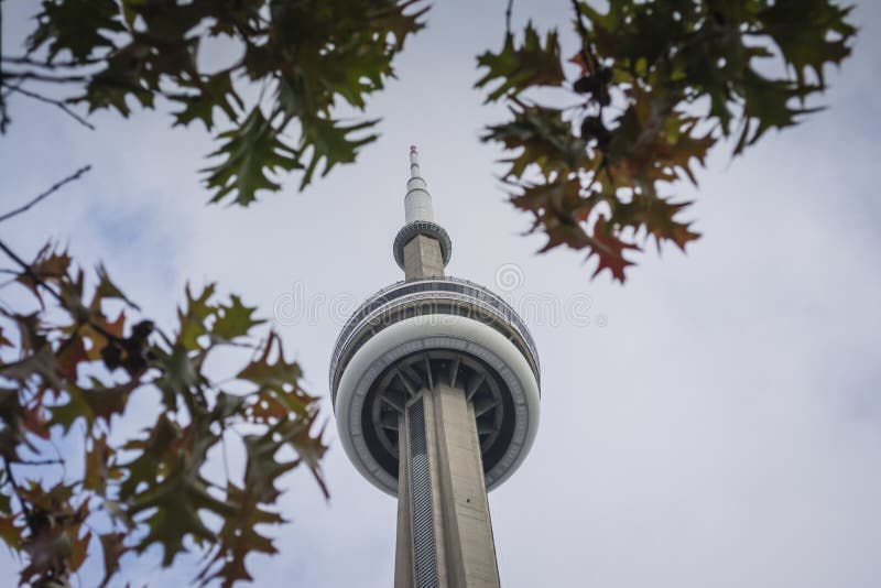 Torre del punto di riferimento di Toronto fotografia stock Torre del punto di riferimento di Toronto fotografia stock