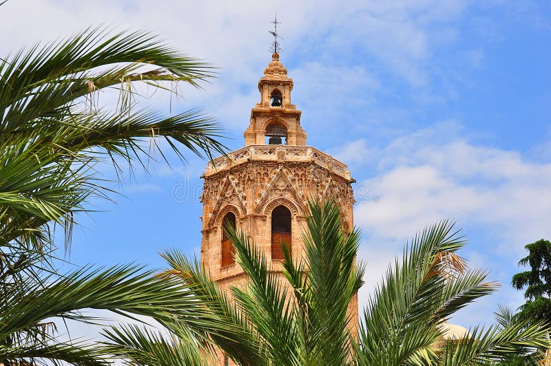 Torre di Torre del Miguelete, Valencia, Spagna immagine stock