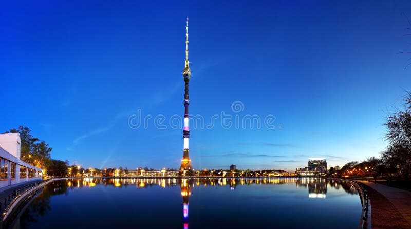 Torre di Ostankino immagini stock Torre di Ostankino immagini stock