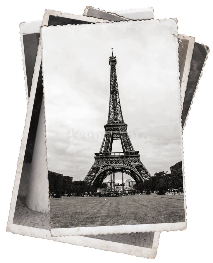 Torre Eiffel d'annata della foto a Parigi fotografia stock libera da diritti Torre Eiffel d'annata della foto a Parigi fotografia stock libera da diritti