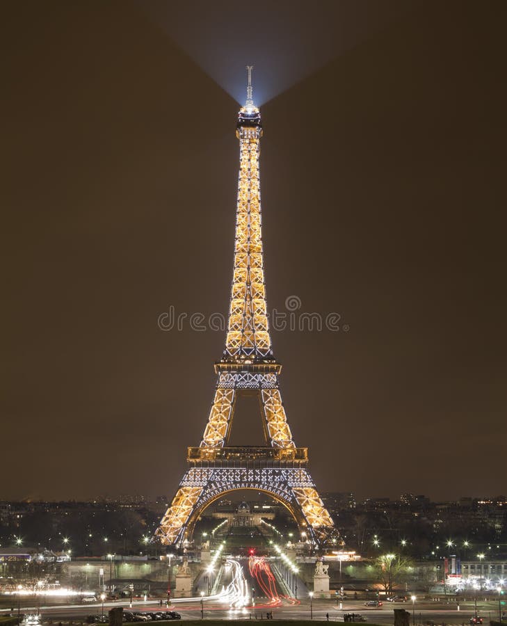 Torre Eiffel de Night, París, Francia foto de archivo libre de regalías Torre Eiffel de Night, París, Francia foto de archivo libre de regalías