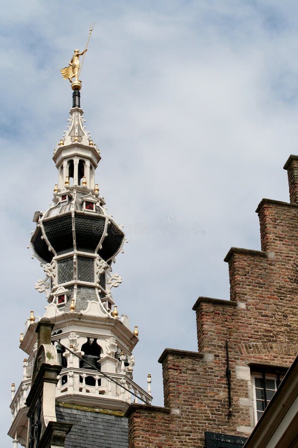 Torre histórica da antiga câmara municipal foto de stock royalty free