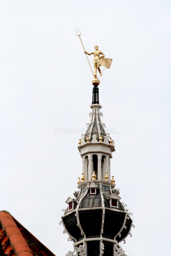 Torre histórica da antiga câmara municipal imagem de stock