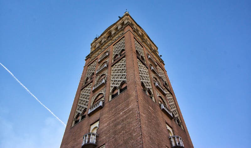 Torre histórica del ladrillo de Missouri Kansas City foto de archivo libre de regalías Torre histórica del ladrillo de Missouri Kansas City foto de archivo libre de regalías