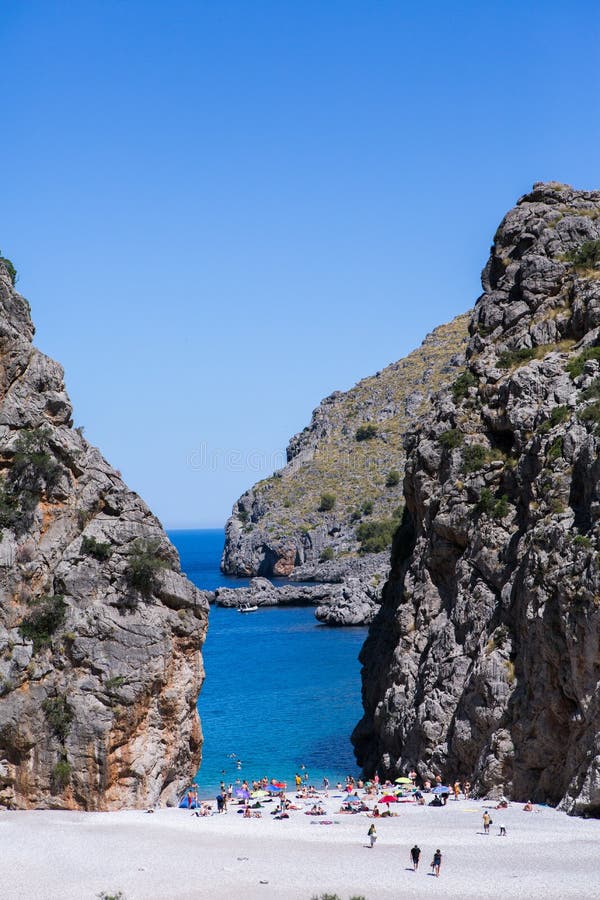 Torrent De Pareis Sa Calobra Mallorca, Spain. Beautiful Bay Beach