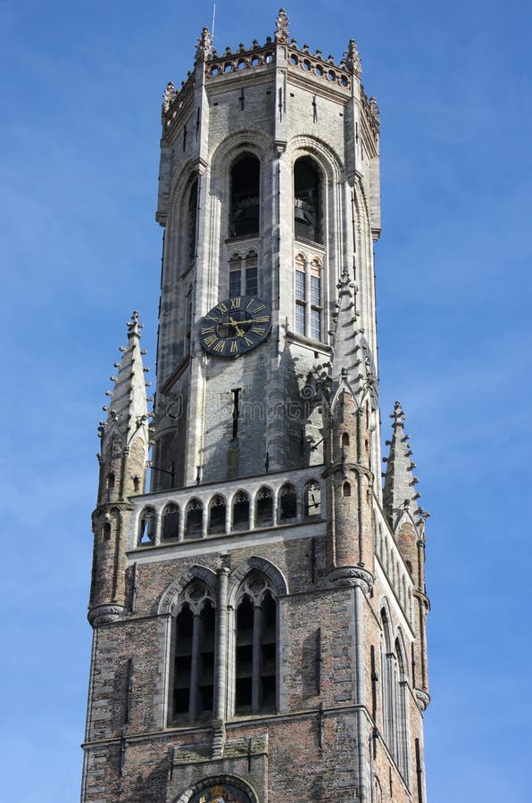 Torretta del campanile a Bruges, Belgio