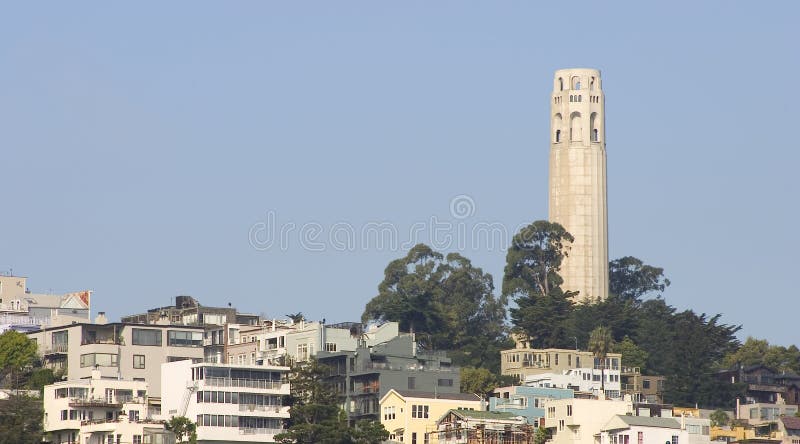 Torretta di Coit fotografia stock Torretta di Coit fotografia stock