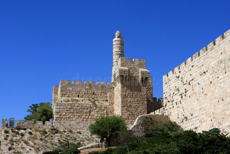 Tower of David in Jerusalem, Old city, Israel. Tower of David in Jerusalem, Old city, Israel