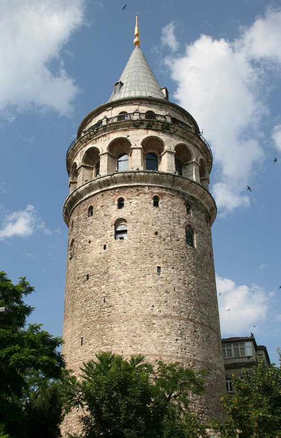 Torretta di Galata a Costantinopoli immagine stock Torretta di Galata a Costantinopoli immagine stock