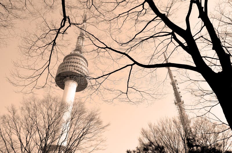 Torretta di N Seoul immagine stock