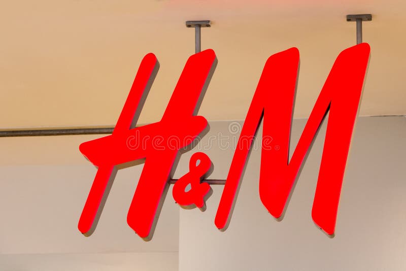 Red H&M Logo on H&M`s Shop Editorial Image - Image of collection, sell ...