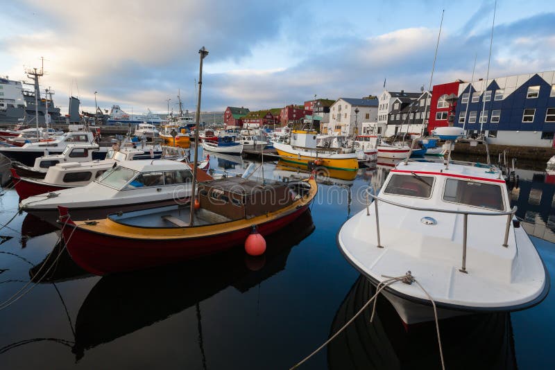 Torshavn, isole faroe immagine stock Torshavn, isole faroe immagine stock