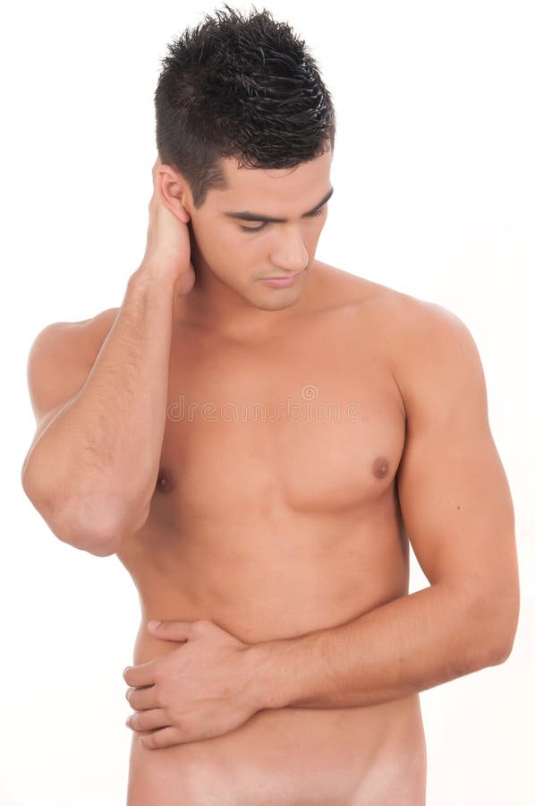Torso bonito do homem sem camisa fotos de stock Torso bonito do homem sem camisa fotos de stock
