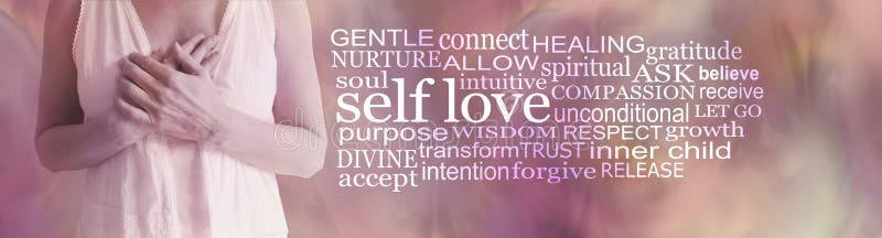 Divine Feminine Self Love word cloud