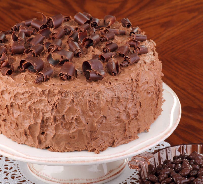 Torta de capa del chocolate foto de archivo Torta de capa del chocolate foto de archivo