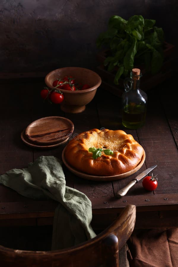 Torta de carne caseira fotos de stock royalty free