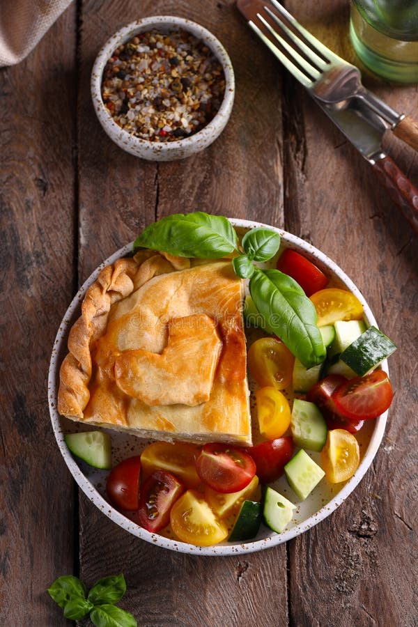 Torta de carne caseira fotos de stock royalty free