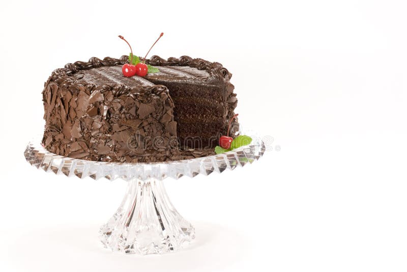 Torta de chocolate con las cerezas Torta de chocolate con las cerezas