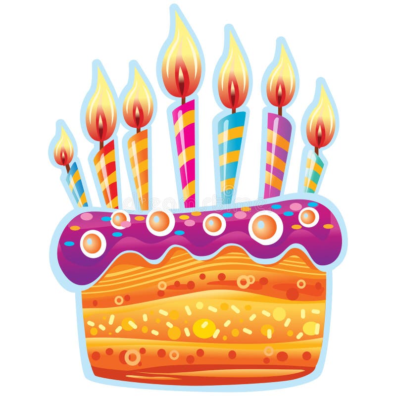wallpapers Stickers De Cumplea?Os globos y dulces ilustracion del vector