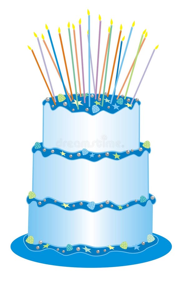 Torta de cumpleaños ilustración del vector