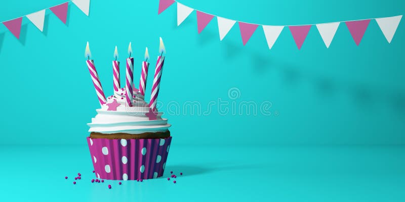 Torta de cumpleaños con las velas libre illustration Torta de cumpleaños con las velas libre illustration