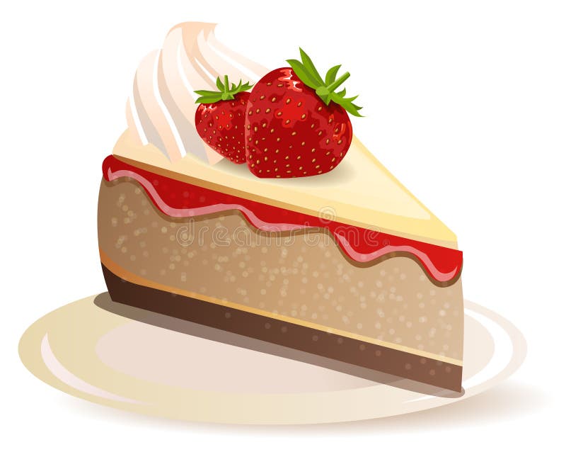 Torta de la fresa libre illustration Torta de la fresa libre illustration