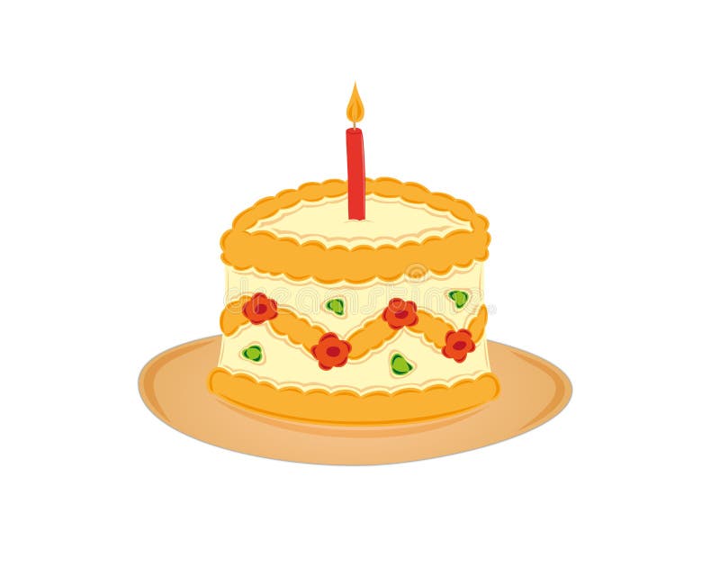 Torta ilustración del vector