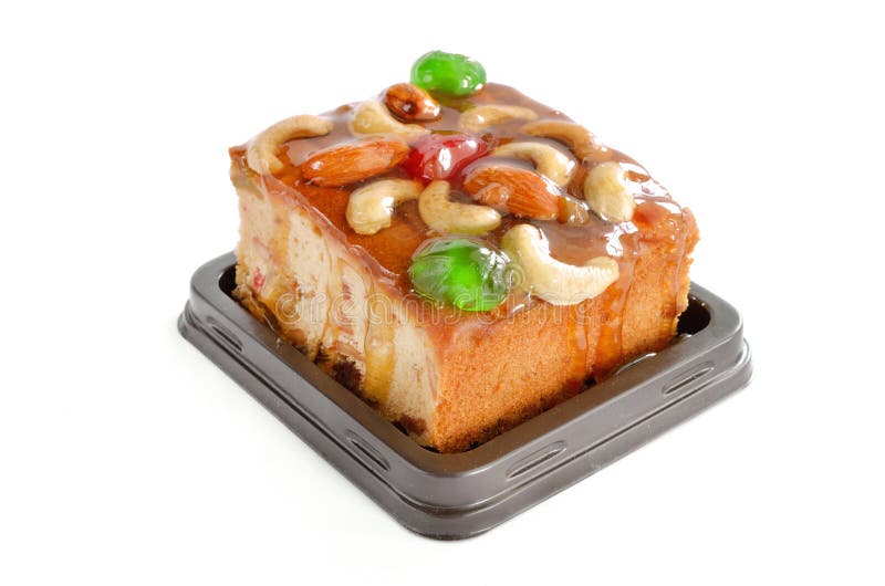 Torta de las frutas con la tuerca y frutos secos de la mezcla fotos de archivo Torta de las frutas con la tuerca y frutos secos de la mezcla fotos de archivo