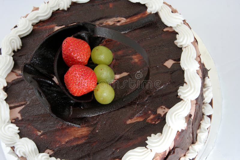 Torta del sacher del cioccolato fotografia stock Torta del sacher del cioccolato fotografia stock