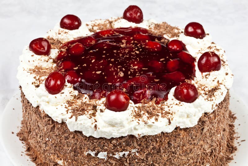 Torta della foresta nera fotografia stock libera da diritti Torta della foresta nera fotografia stock libera da diritti