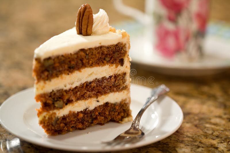 Decadent slice of carrot cake. Decadent slice of carrot cake.