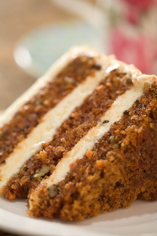 Decadent slice of carrot cake. Decadent slice of carrot cake.