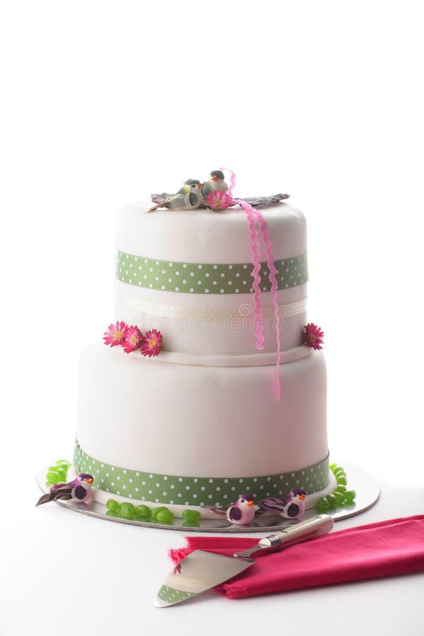 Torta di cerimonia nuziale fotografia stock libera da diritti Torta di cerimonia nuziale fotografia stock libera da diritti