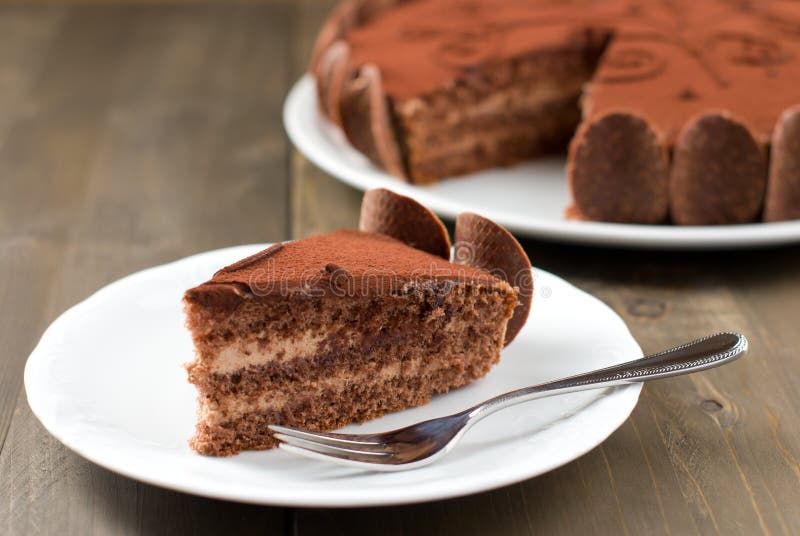 Torta di cioccolato fotografia stock libera da diritti Torta di cioccolato fotografia stock libera da diritti