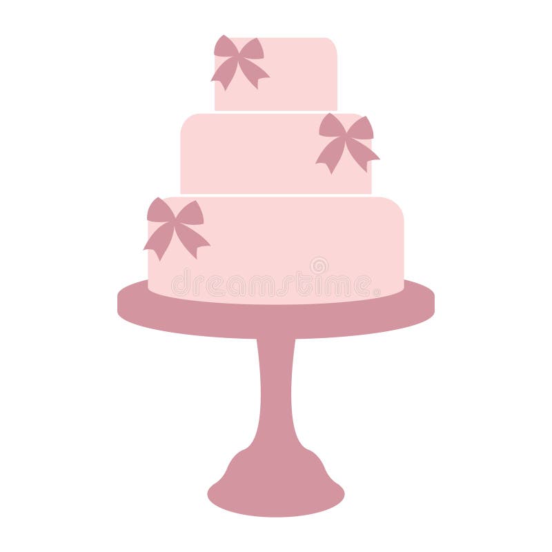 Torta nunziale d'annata illustrazione di stock Torta nunziale d'annata illustrazione di stock