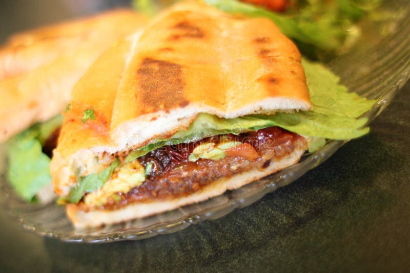 Torta von Mailand oder mexikanisches Artsandwich stockbilder Torta von Mailand oder mexikanisches Artsandwich stockbilder