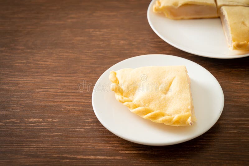 Delicious Toddy palm pies on white plate. Delicious Toddy palm pies on white plate