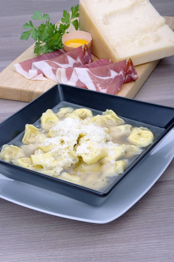 Tortellini alla bolognese stock photo. Image of delicious 29101678