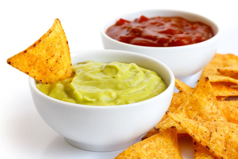 Tortilla-Chips und Bäder stockfotografie Tortilla-Chips und Bäder stockfotografie