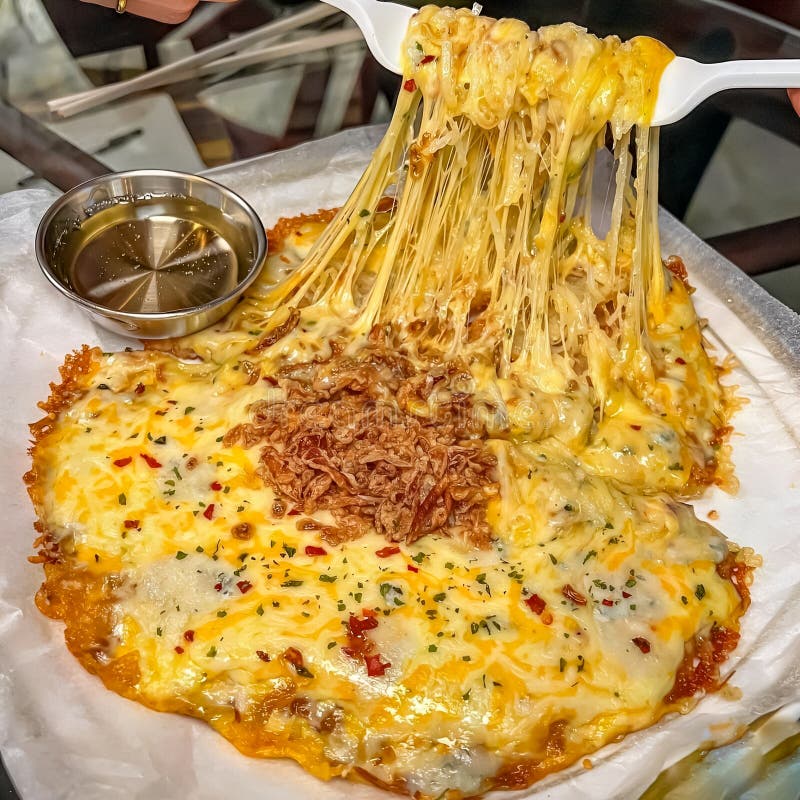 Tortilla Con Queso Mozzarella Foto de archivo Imagen de hornada