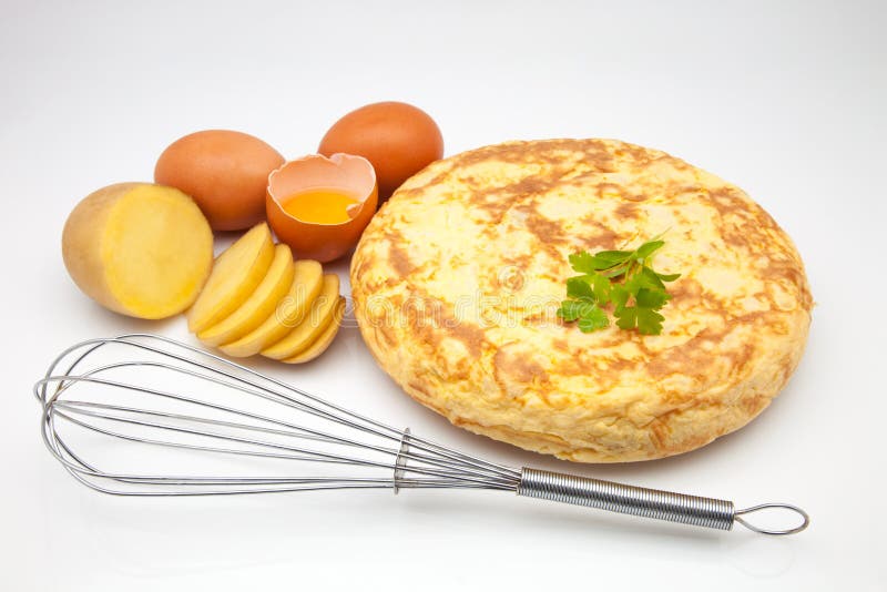 Tortilla De Huevos De La Patata Foto de archivo Imagen de alimento