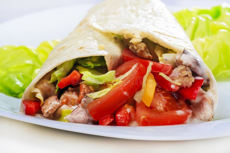 Tortilla Macro, Selective Focus Stock Photo Image of pepper, dainty