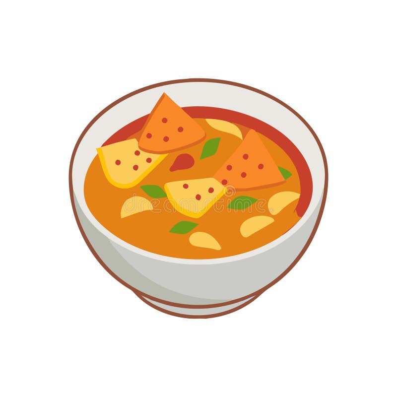 Tortilla-Ochsensuppe vektor abbildung
