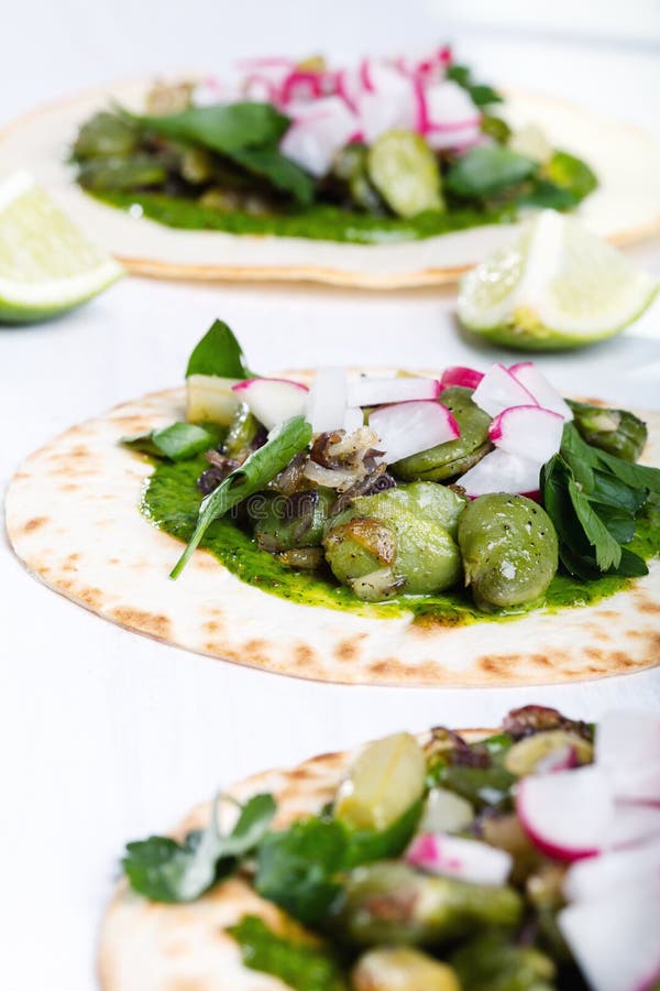 Tortilla Wrap Bread with Vegetables Stock Photo Image of beans